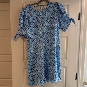 Floral Blue Dress